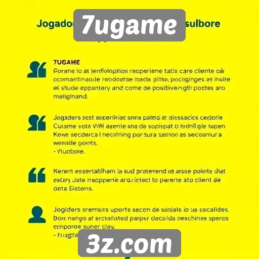 Feedback dos jogadores sobre o suporte ao cliente do 7ugame
